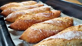 I don't buy bread anymore! The new perfect recipe for mini baguettes