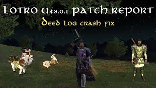 LOTRO: U43.0.1 Patch Report | Deed Log Crash Fix, New Festival Items & More