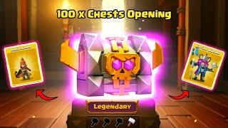 Opening 100 Chests in Clash of clans