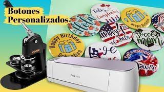 Como Hacer Botones Personalizados con Cricut y Maquina Vevor | DIY Pines Botones Publicitarios