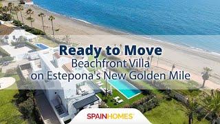 Ready to Move Beachfront Villa on Estepona's New Golden Mile | Spain Homes ®