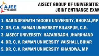 Introducing AISECT Group of Universities Joint Entrance Examination (AJEE)