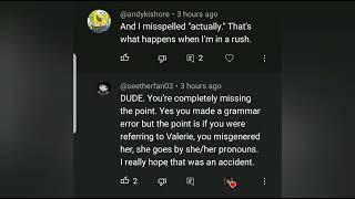 andykishore and pronouns