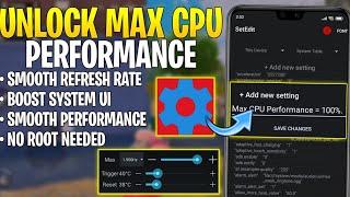 Unlock Max CPU Performance With SetEdit Codes : No Root || Get Max CPU Speed & Fix Lag 