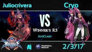 AniClash 58 - Juliocrivera (Nine) vs. Cyro (Relius) Winner's R3 - BBCF Blazblue CF