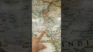 Finding India  & pakistan   on historical world Map in National library