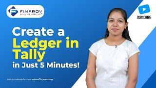 5-Minute Guide to Ledger Creation in Tally Prime!