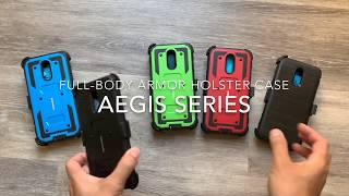 For LG Stylo 5 / 5+ / Plus COVRWARE Aegis & Iron Tank Series Holster Case Built-in Screen Protector