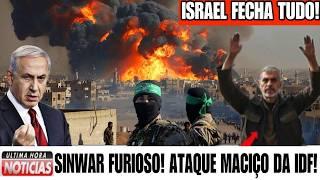 Sinwar Furios@! Israel fecha saídas do túnel Rafah! Israel prenderam centenas do Ham@s!Ataque Aéreo