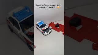 Unboxing Majorette Japan Series Honda Civic Type-R EK9  #majorette #cars #diecast #viral #trending