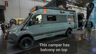 Amazing campervan with balcony on top: XBULL 2024