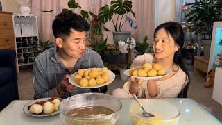 Spicy pani puri eating  challenge with my husband || calling him boyfriend 