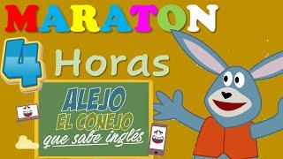 4 Horas de ALEJO EL CONEJO QUE SABE INGLÉS / los mejores capítulos