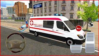 Direksiyonlu Ambulans oyunu 3D #44 American Ambulance Simulator - Ambulans oyunları Android Gameplay