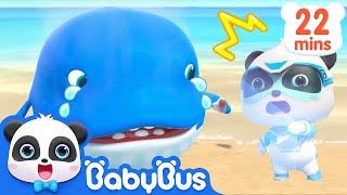 Baby Whale Got Injured | Super Panda Rescue Team | Panda Cartoon | Kids Song | BabyBus