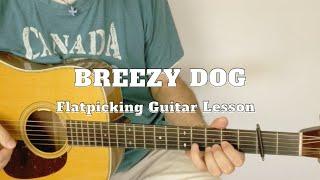 Flatpicking Guitar Lesson: "Breezy Dog" Solo Tutorial