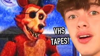 REACTING TO FNAF VHS TAPES LIVE!