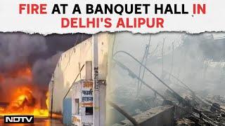 Fire In Delhi Today | Fire Breaks Out At Banquet Hall In Delhi, Over 50 Fire Engines Fight Blaze