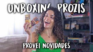 UNBOXING PROZIS - Provei novidades, brownies proteicos, granola sem açúcar, muffins e mais