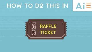 Illustrator Tutorial: How to Make a Raffle Ticket | EP005