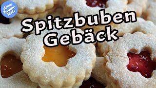 Plätzchen backen - Spitzbuben Gebäck - Plätzchenrezepte - Kekse backen