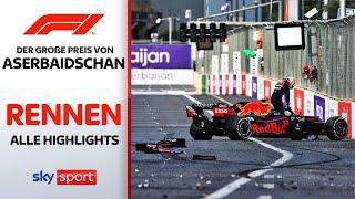 Reifenplatzer! Verstappen verliert Sieg | Rennen - Highlights | Preis von Aserbaidschan | Formel 1