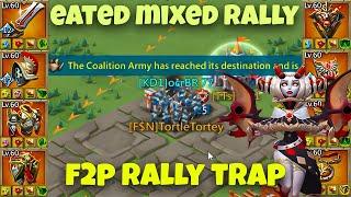 Lords Mobile - HOW THIS STRONG F2P RALLY TRAP ATE MIX RALLY FROM EMPEROR ACCOUNT