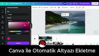 Canva İle Videolarınıza Alt Yazı Ekleyin | Canva Dersleri 1