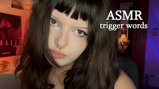 most popular trigger words w/ mouth sounds ASMR | soft spoken, whispering, inaudible, chaotic