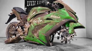 KAWASAKI ZX10R Full Restoration |  Restored KAWASAKI ZX10R 4Cylinder Motorcycle | Bike Restoration