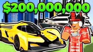 Spending $200,000,000 To Get EVERYTHING In Roblox Driving Empire