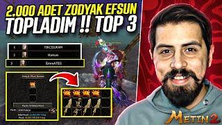 2.000 ADET ZODYAK EFSUN DENEMESİ ?! HAFTAYI İLK 3'DE KAPATIYORUM  #metin2pvp #metin2 #misali2 #62