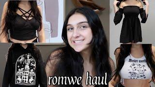 huge romwe try on haul  altspo collection