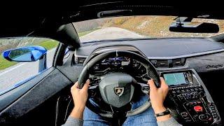 Lamborghini Aventador Ultimae [POV Test Drive] - Insane V12 Sound & FLAMES! 