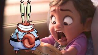 mmmm mr krabs is inappropriate for this kid