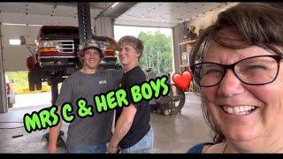 Finding the Friday Fun again with my favorite @C_CEQUIPMENT boys  & their truck project updates