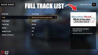 Forza Motorsport - Full Track List 2024