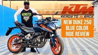 2024 KTM Duke 250 New Blue Color First Ride Review | What's New