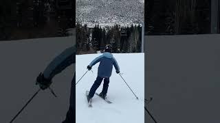 Skiing into Lionshead Village Vail Colorodo so Beautiful! #vailcolorado #skiing