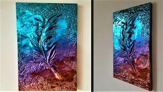 How to Make Embossed Painting | Metal Art