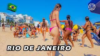 Walking on Leblon Beach  Rio de Janeiro, Brazil 【 4K UHD 】