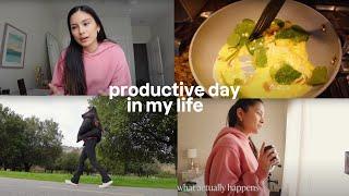 day in my life: productive at home, healthy habits, prioritizing being active