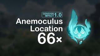 All 66 Anemoculus Location | Genshin Impact UPDATED BEST ROUTE