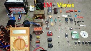 How To Test Any Electronic Components with Multimeter | Resistor Capacitor Diode LED Transistor Fuse