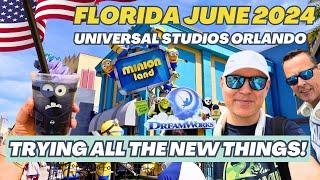 NEW THINGS AT UNIVERSAL STUDIOS & WATCHING THE MAGIC KINGDOM FIREWORKS  WALT DISNEY WORLD ORLANDO