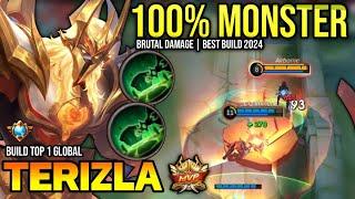 TERIZLA BEST BUILD 2024 | BUILD TOP GLOBAL TERIZLA GAMEPLAY | MOBILE LEGENDS