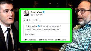 Wikipedia founder response to Elon Musk: Not for sale | Jimmy Wales and Lex Fridman