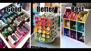 How I Store My Paints - Craft Room Storage Tips