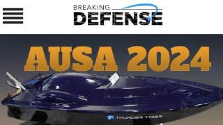 Breaking Defense | AUSA Day 2 Thunder Tiger USV TigerShark 200