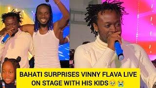 BEEF RUMOURS OVER . EMOTIONAL AS BAHATI SURPRISES VINNY FLAVA WITH HIS KIDS LIVE ON STAGE